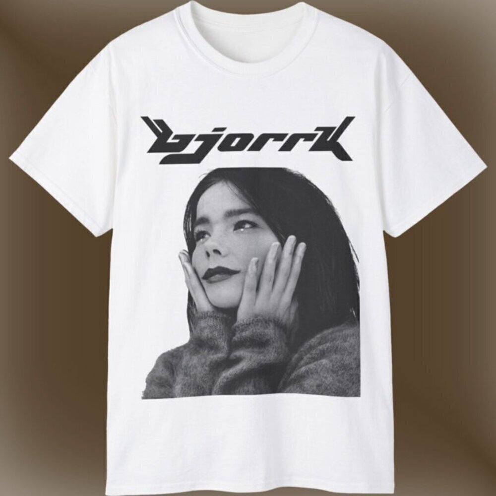 s Bjork Pop Music Fan Gift Graphic Concert Tour Unisex T-Shirt